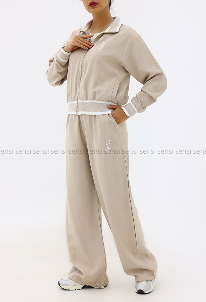 ست زنانه دوتیکه سویشرت شلوارyslسیلک کد1006962